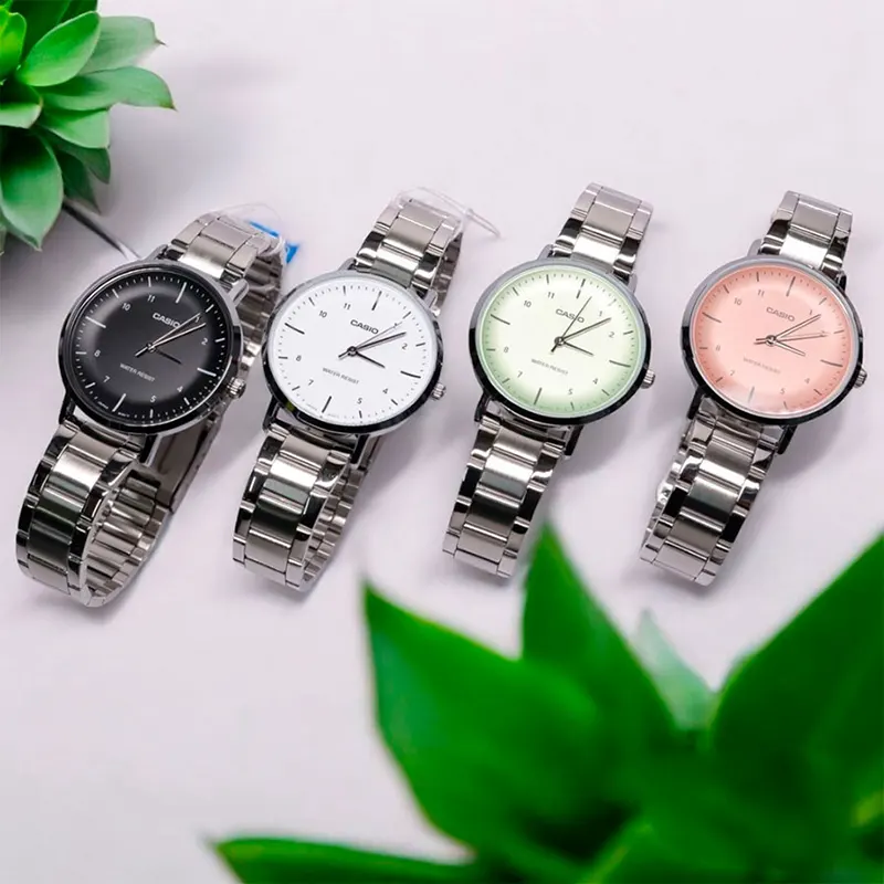 Casio Enticer Quartz Pink Dial Ladies Watch- LTP-VT03D-4BDF